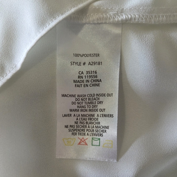 Women's Lime Green Layered Blouse - Picture 4 of 5